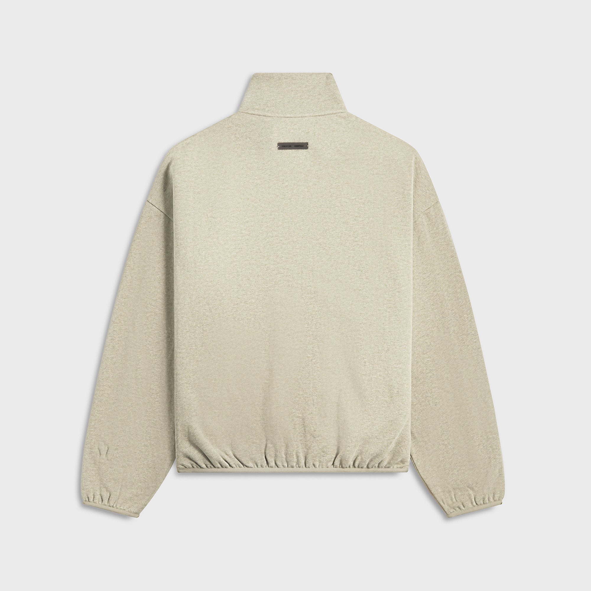 Essentials Modern Fit Fleece Track Jacket - Heather Stone / Cloud Whit | Kith Heather Stone / Cloud White
