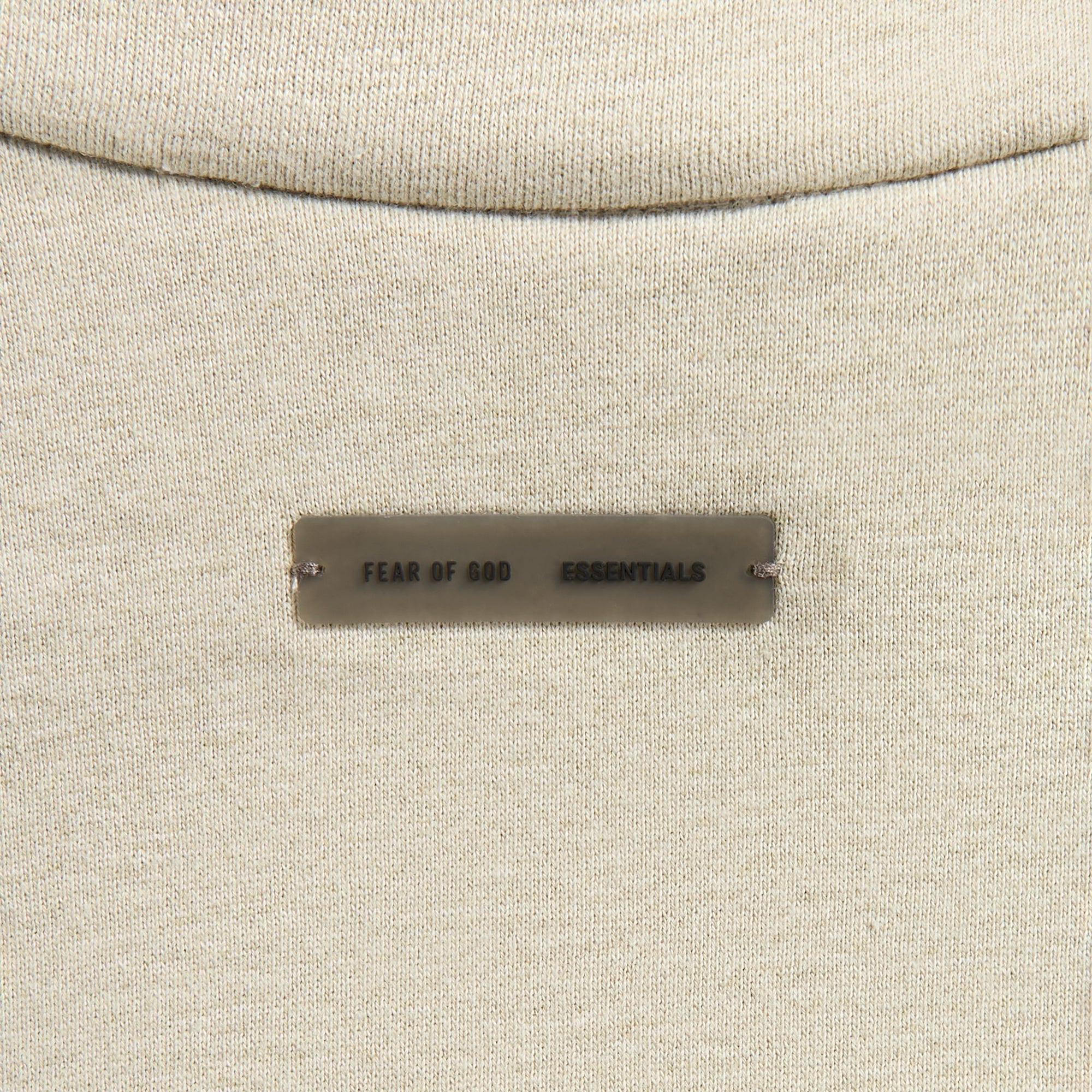 Essentials Modern Fit Fleece Track Jacket - Heather Stone / Cloud Whit | Kith Heather Stone / Cloud White