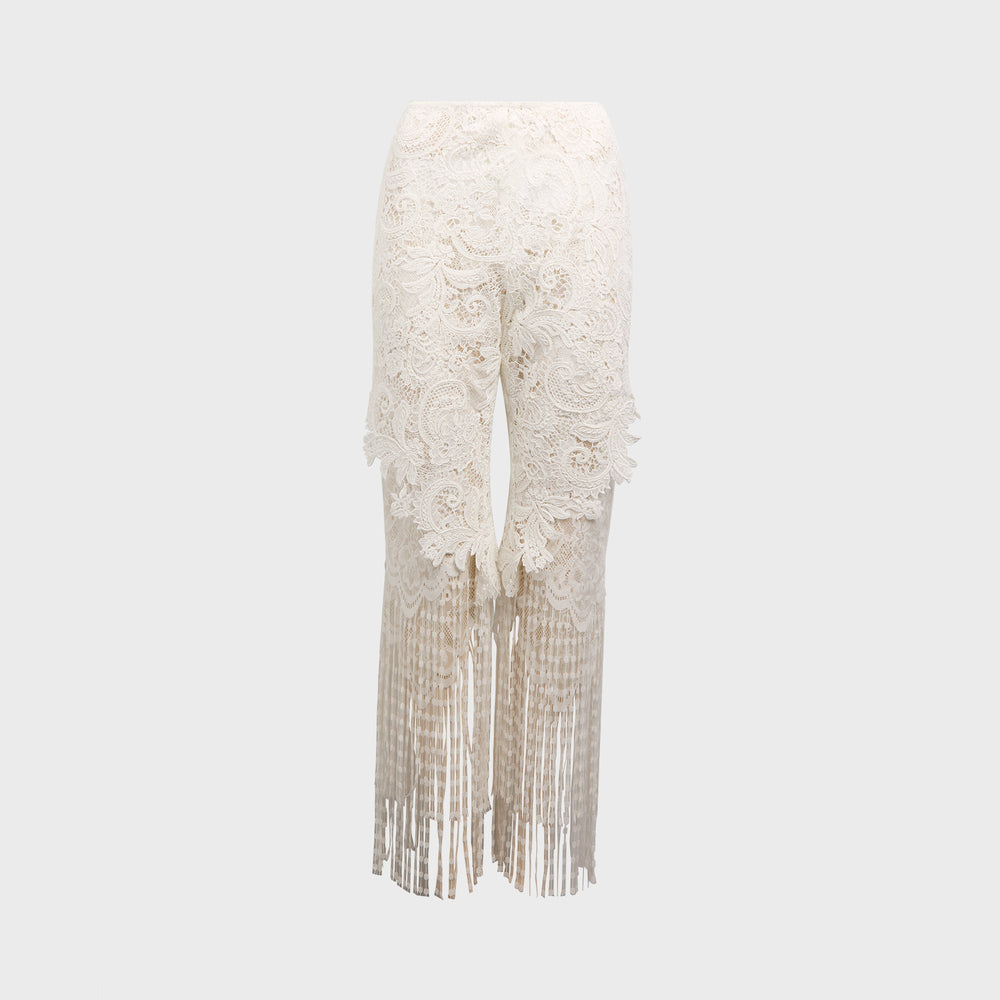 Kim Shui Valentine Guipere Pant - White | Kith White