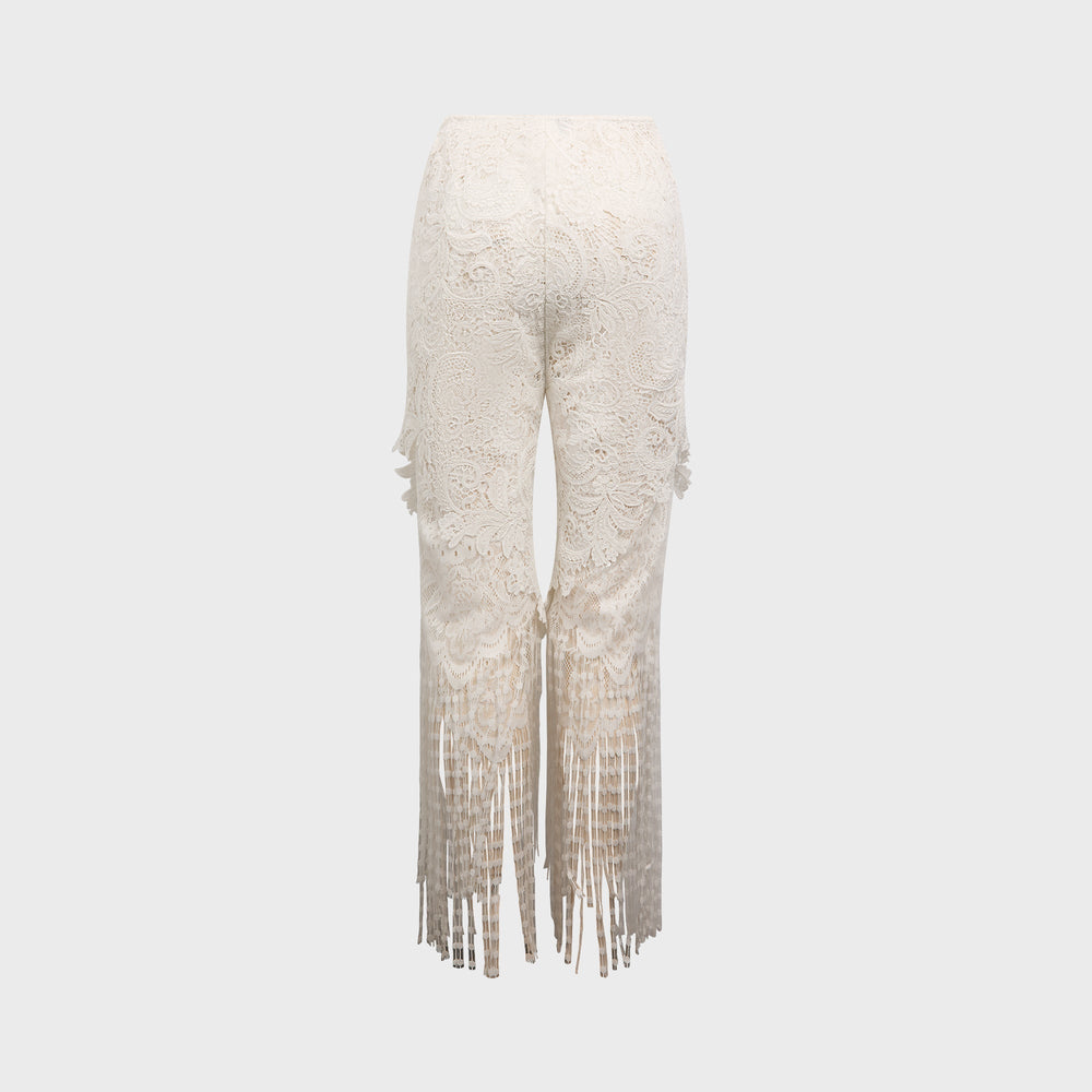 Kim Shui Valentine Guipere Pant - White | Kith White