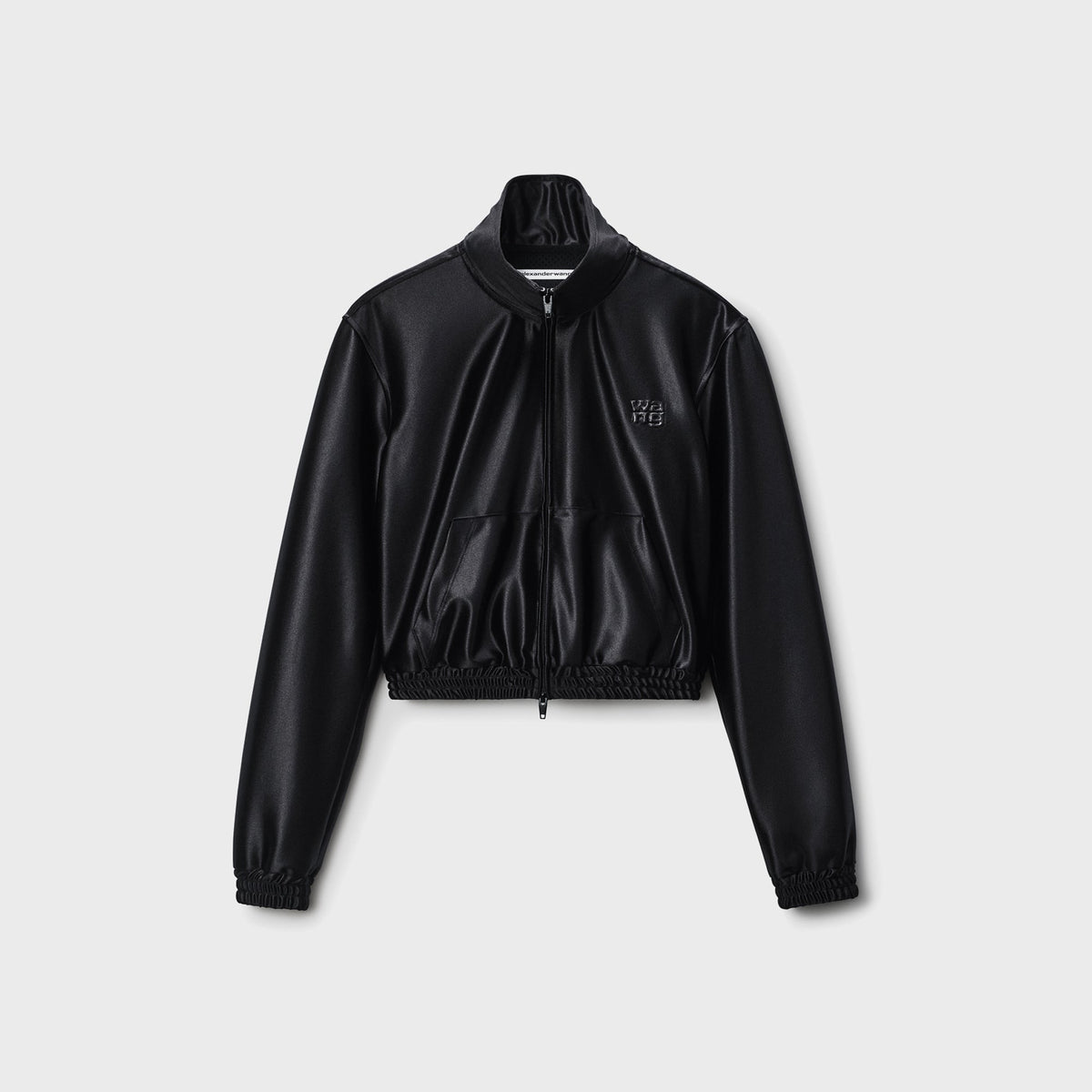 T by Alexander Wang Shrunken Zip-Up Jacket - Black | Kith Black