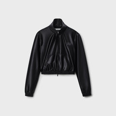 T by Alexander Wang Shrunken Zip-Up Jacket - Black | Kith Black