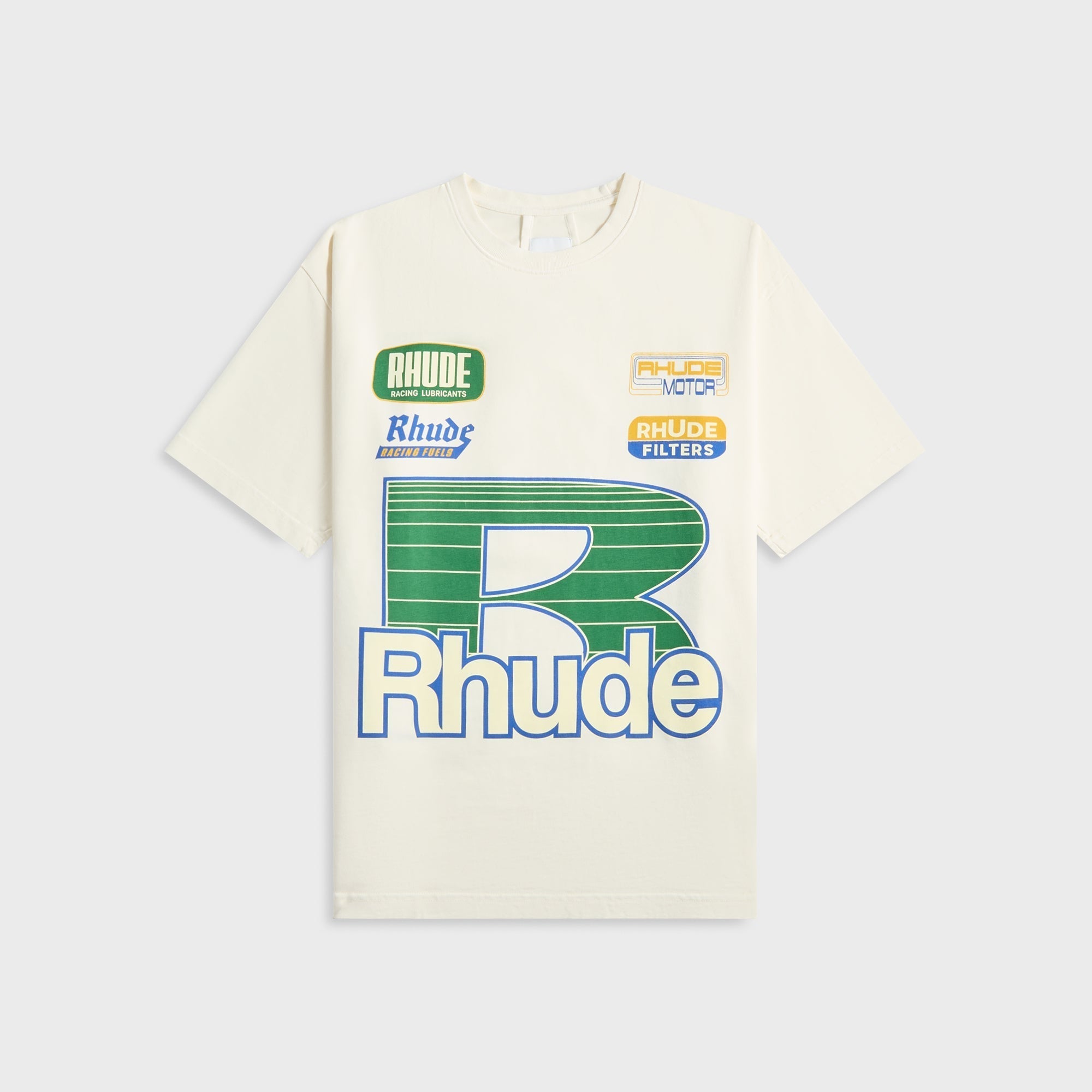 Rhude Roadway Racing Tee - Vintage White | Kith Vintage White