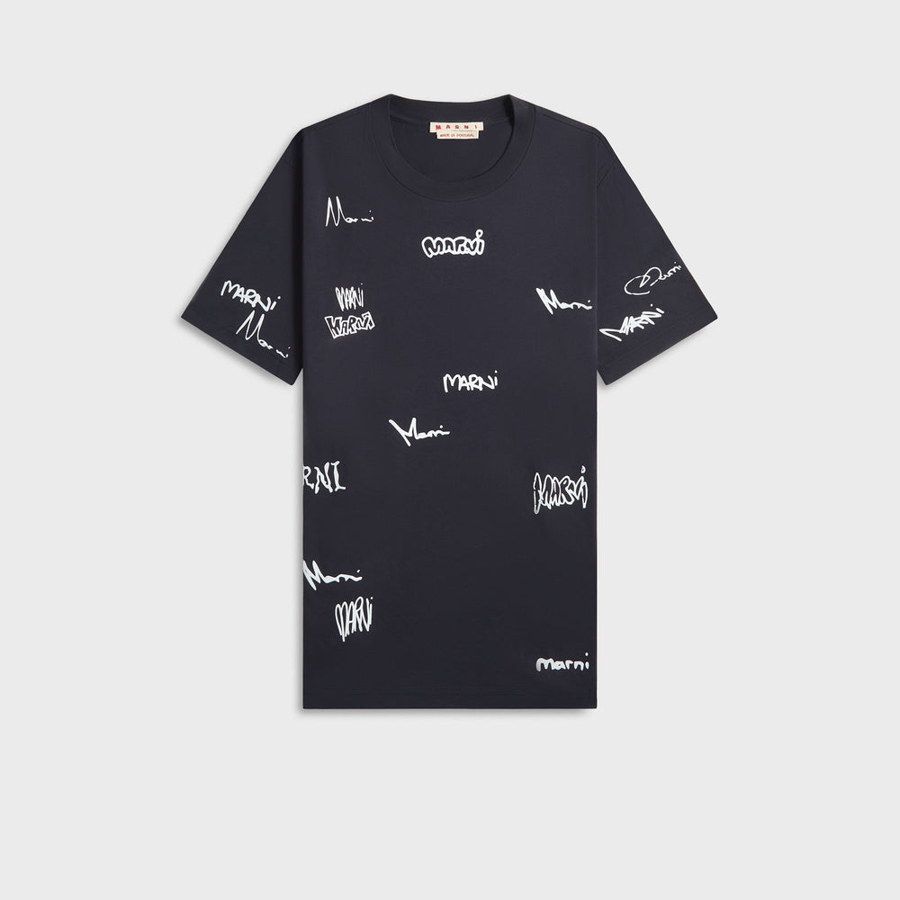 Marni Short Sleeved Tee - Blue / Black | Kith Blue / Black