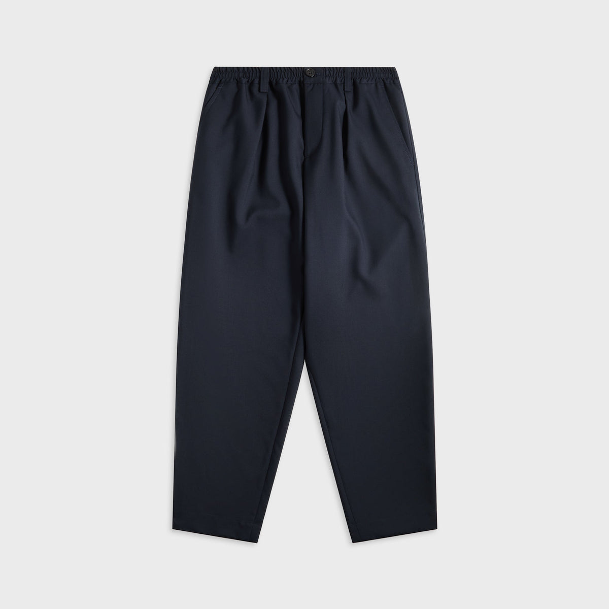 Marni Tropical Wool Cropped Drawstring Trousers - Blue / Black | Kith Blue / Black