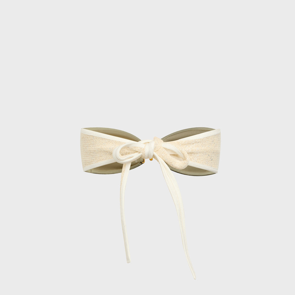Asta Resort Mia Bikini Top - Ivory Sequin | Kith Ivory Sequin
