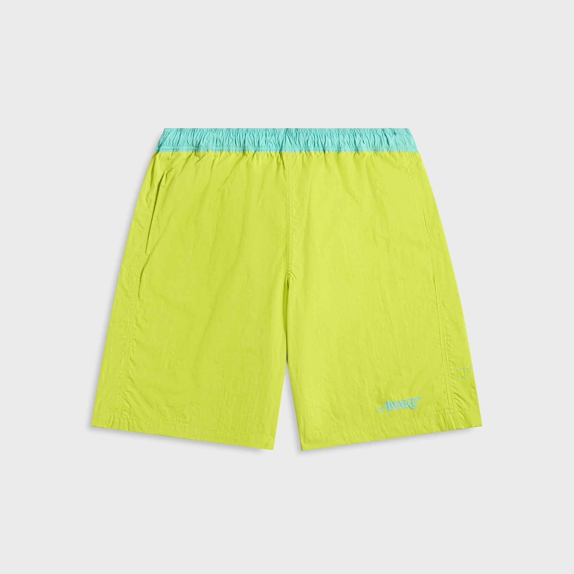 Awake NY Classic Logo Swim Trunk - Lime Green | Kith Lime Green