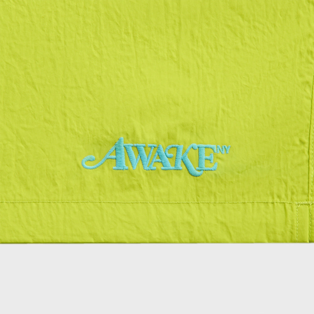 Awake NY Classic Logo Swim Trunk - Lime Green | Kith Lime Green