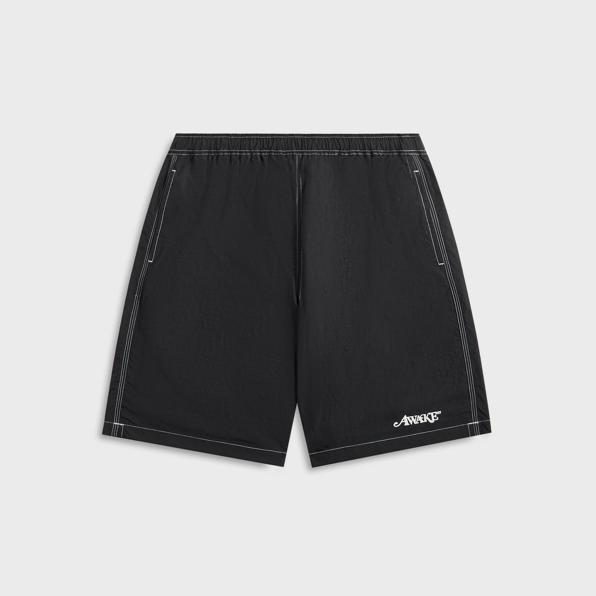 Awake NY Classic Logo Swim Trunk - Black | Kith Black