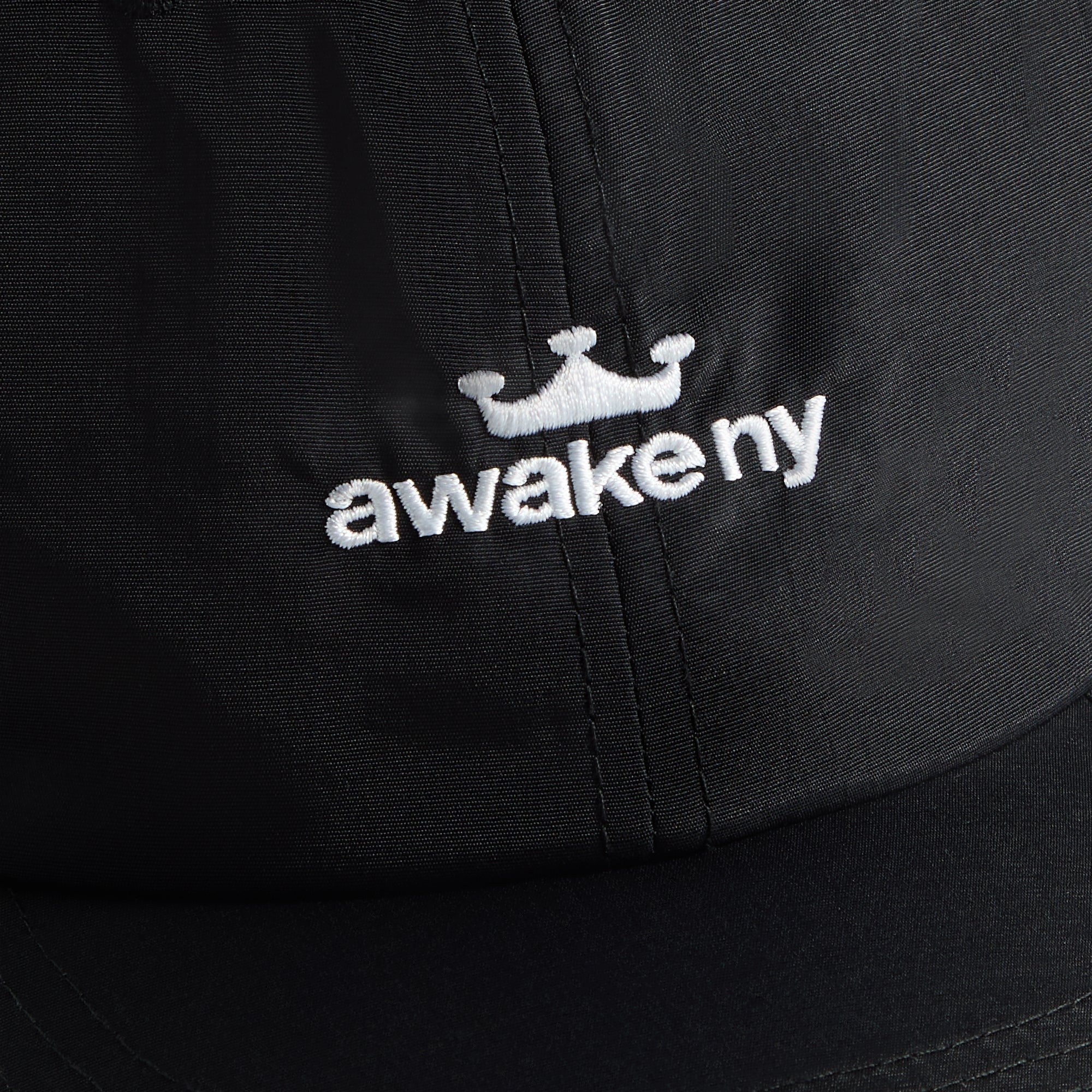 Awake NY Logo Nylon Cap - Black | Kith Black