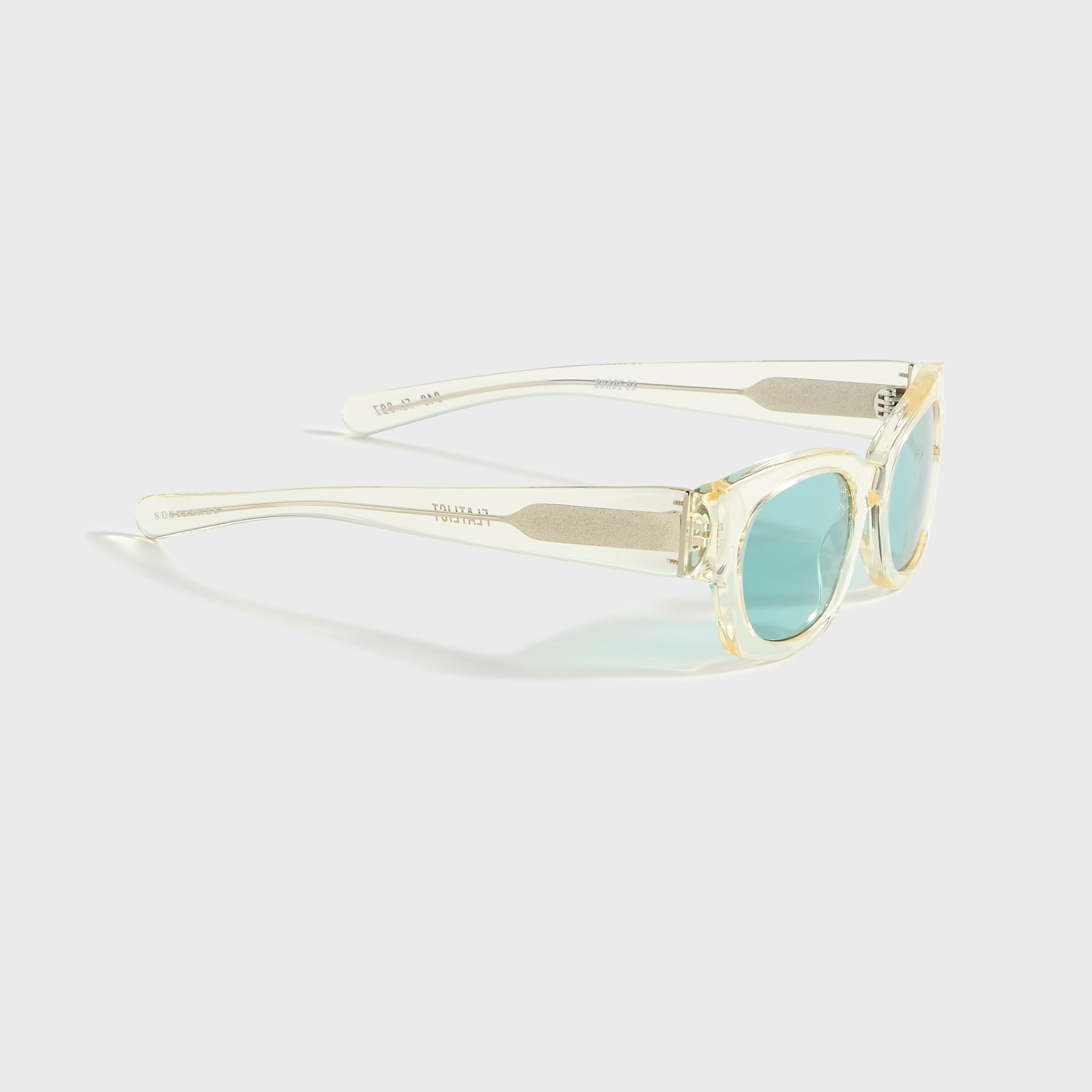 Flatlist Shade 01 - Crystal Yellow / Solid Teal Lens | Kith Crystal Yellow / Solid Teal Lens