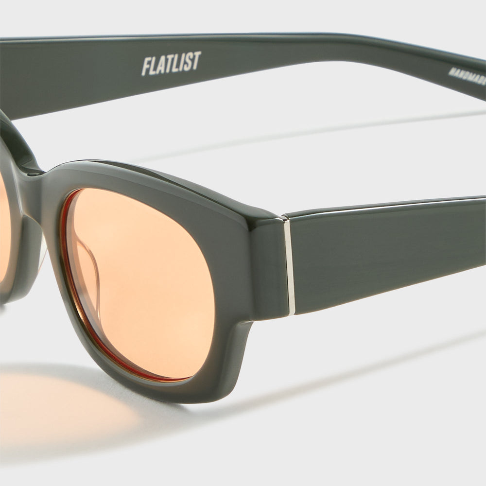 Flatlist Shade 01 - Solid Forest Dk Green / Solid Orange Lens | Kith Solid Forest Dk Green / Solid Orange Lens