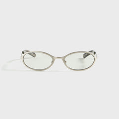 Flatlist Cohen - Brushed Silver / Transparent Grey Lens | Kith Brushed Silver / Transparent Grey Lens