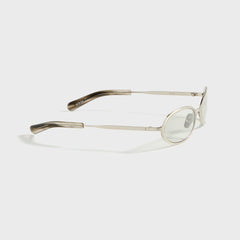 Flatlist Cohen - Brushed Silver / Transparent Grey Lens | Kith Brushed Silver / Transparent Grey Lens