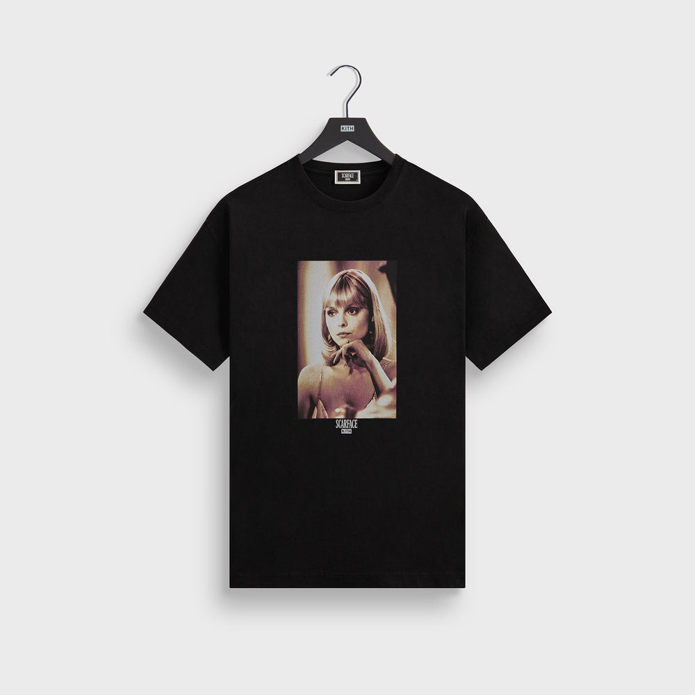 Kith for Scarface Elvira Portrait Tee - Black | Kith Black