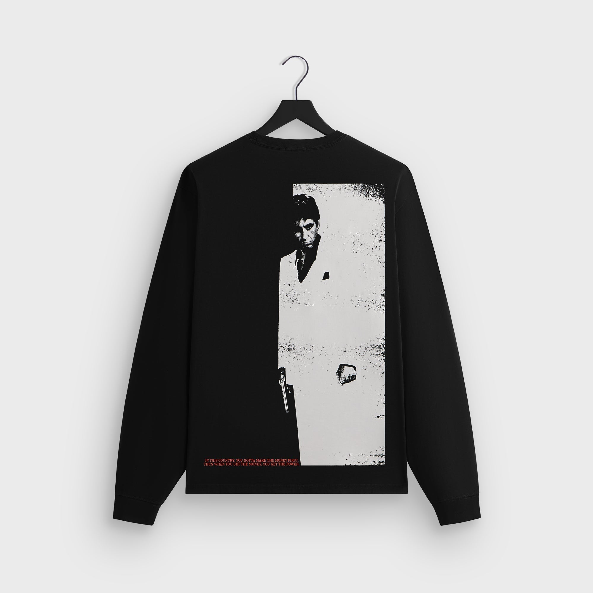 Kith for Scarface Tony Montana Long Sleeve Tee - Black | Kith Black