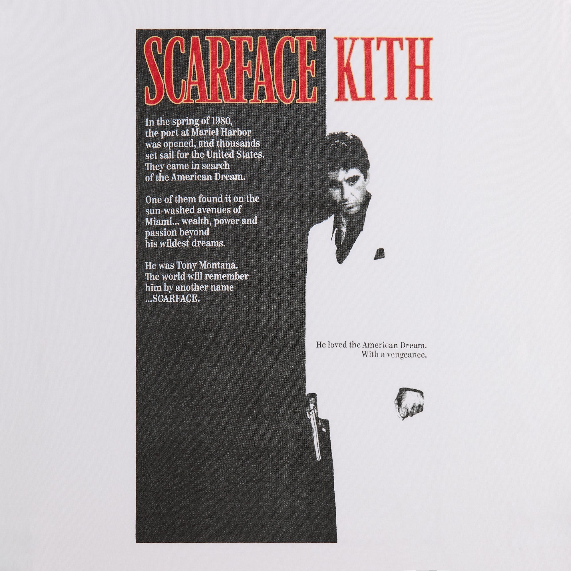Kith for Scarface Film Poster Vintage Tee - White | Kith White