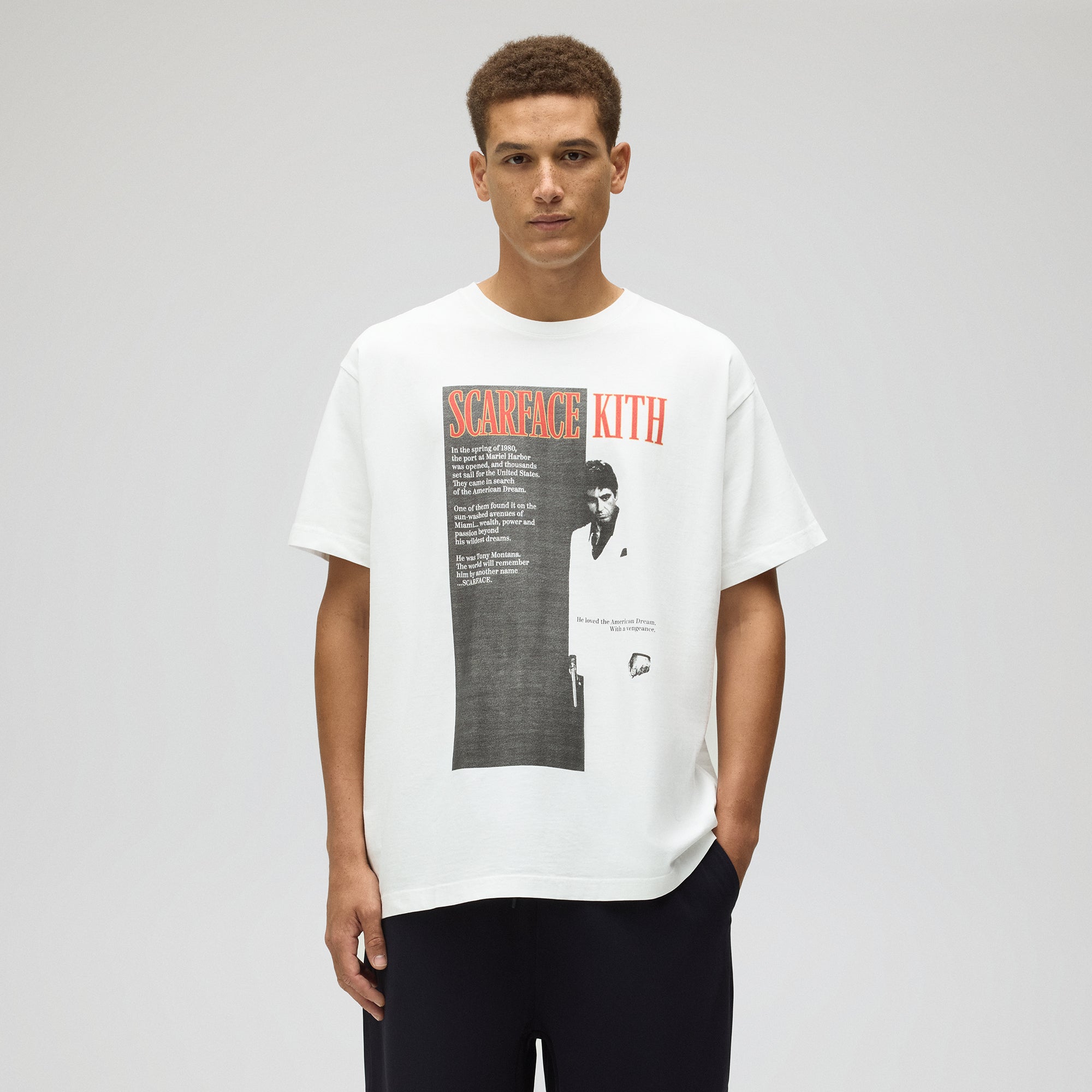 Kith for Scarface Film Poster Vintage Tee - White | Kith White
