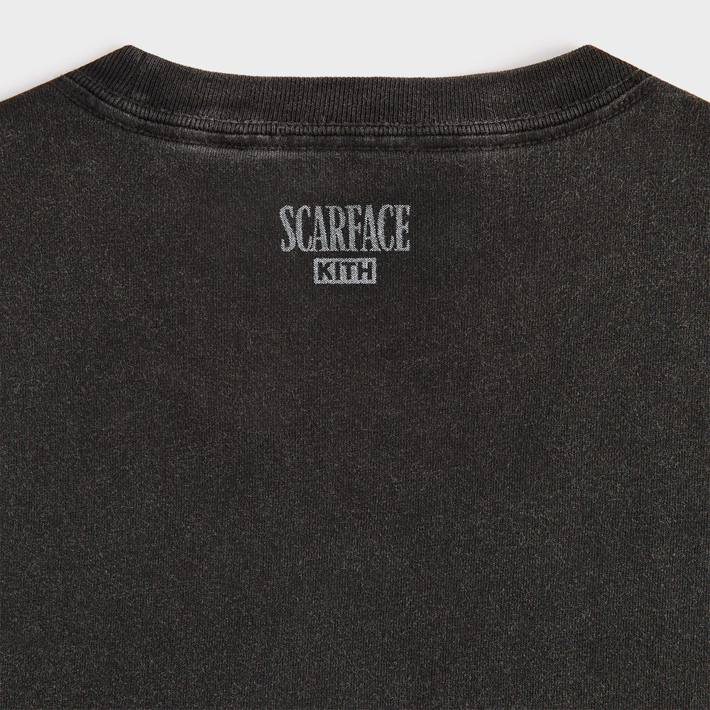 Kith for Scarface Film Poster Vintage Tee - Black | Kith Black
