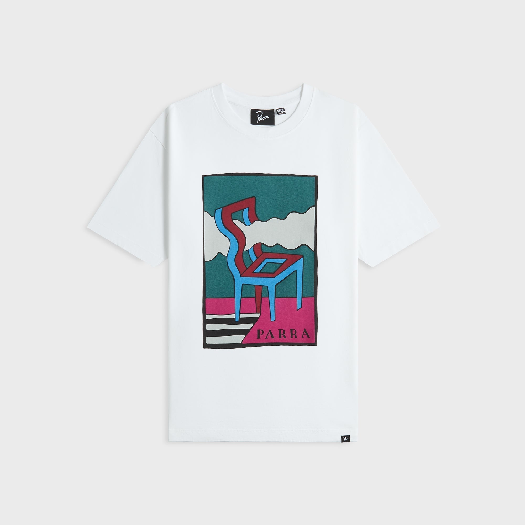 by Parra Smoke Chair Tee - White | Kith White