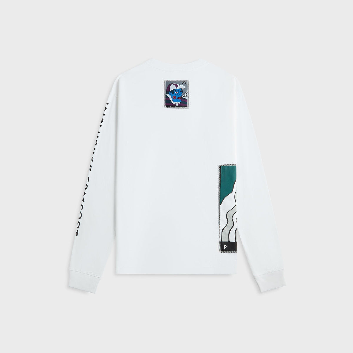 by Parra Your Face Long Sleeve Tee - White | Kith White