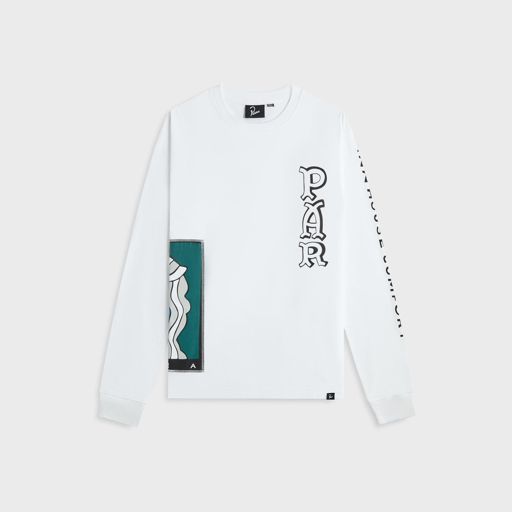 by Parra Your Face Long Sleeve Tee - White | Kith White