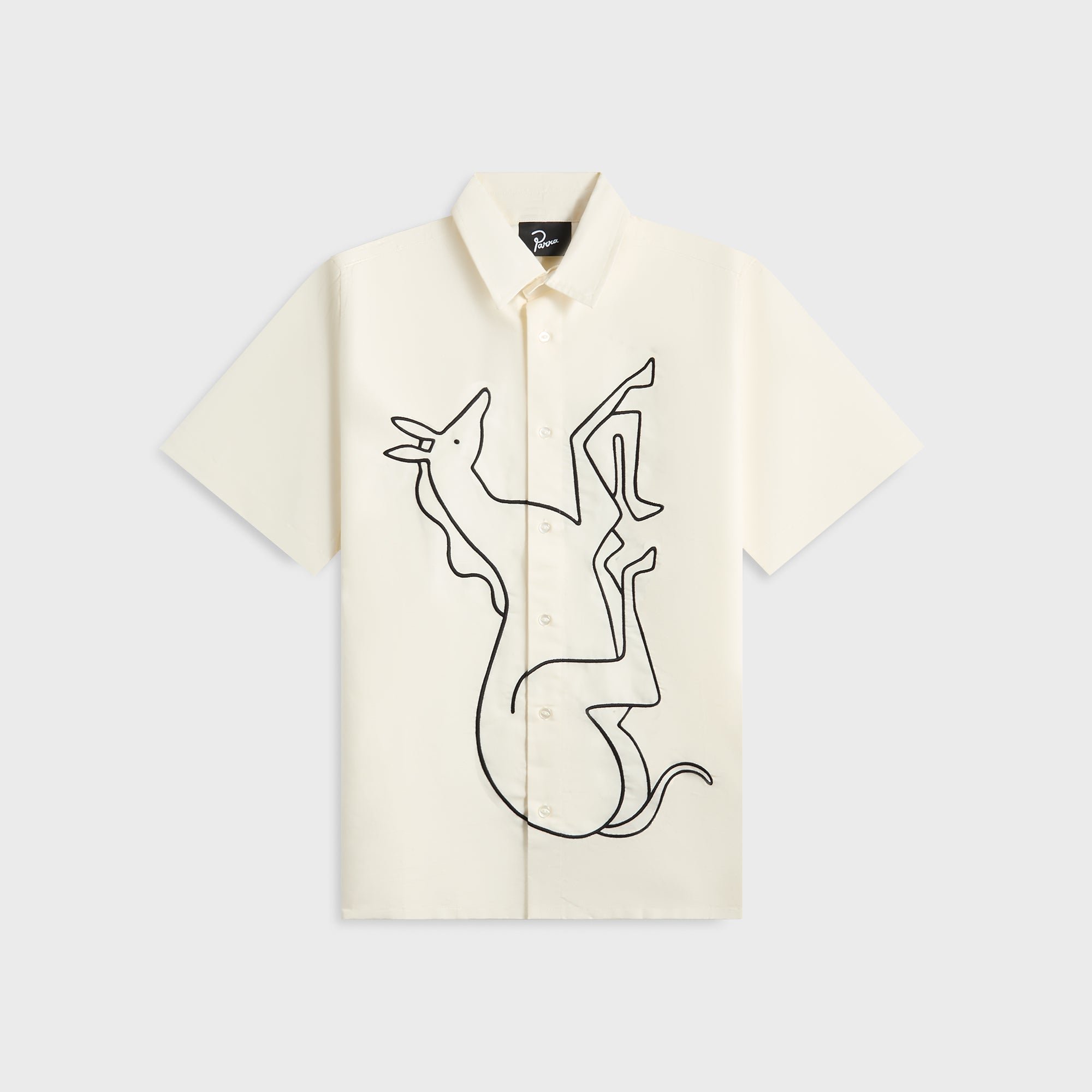by Parra Vertical Horse Short Sleeve Shirt - Off White | Kith Off White