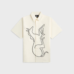 by Parra Vertical Horse Short Sleeve Shirt - Off White | Kith Off White