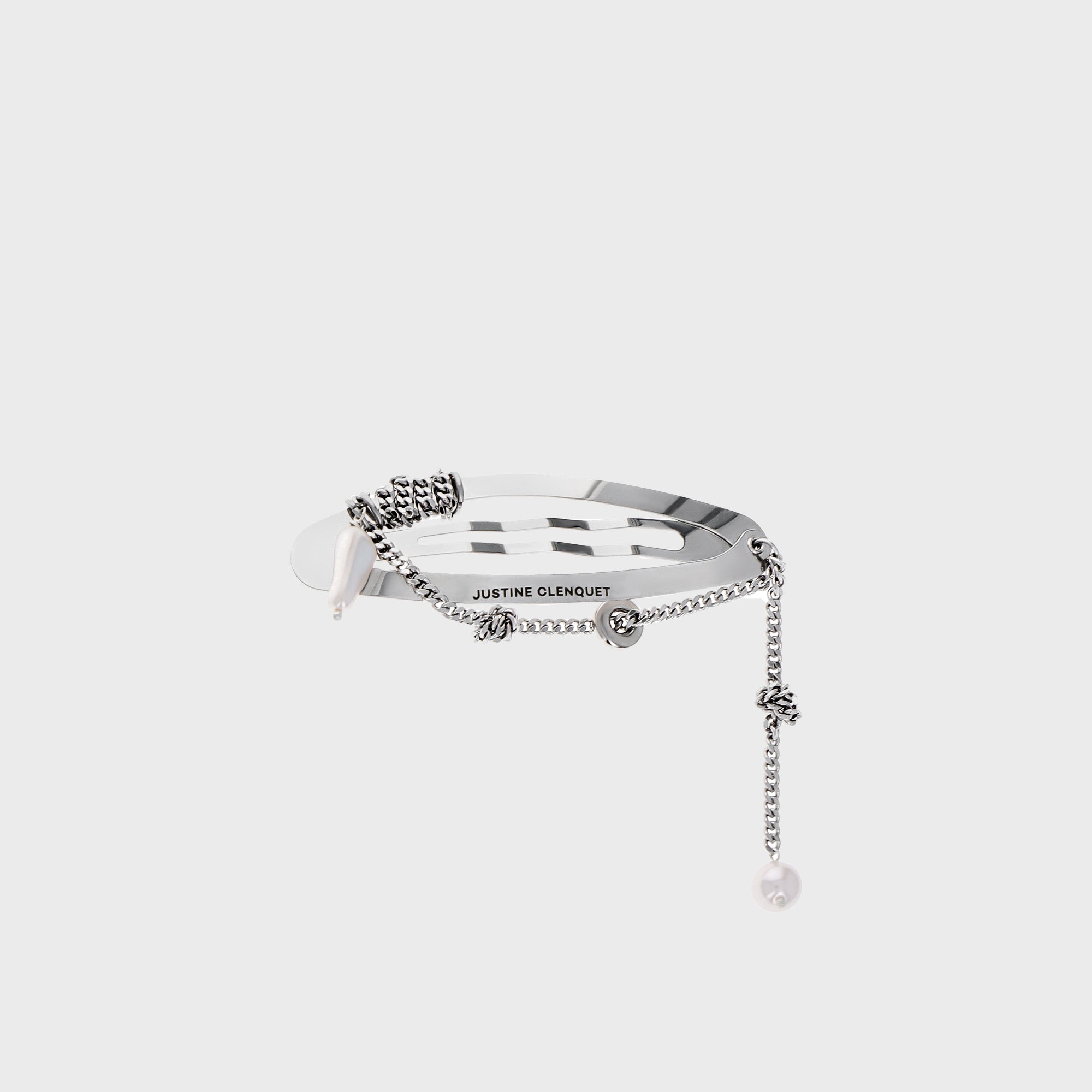 Justine Clenquet Liam Hair Clip - Palladium | Kith Palladium