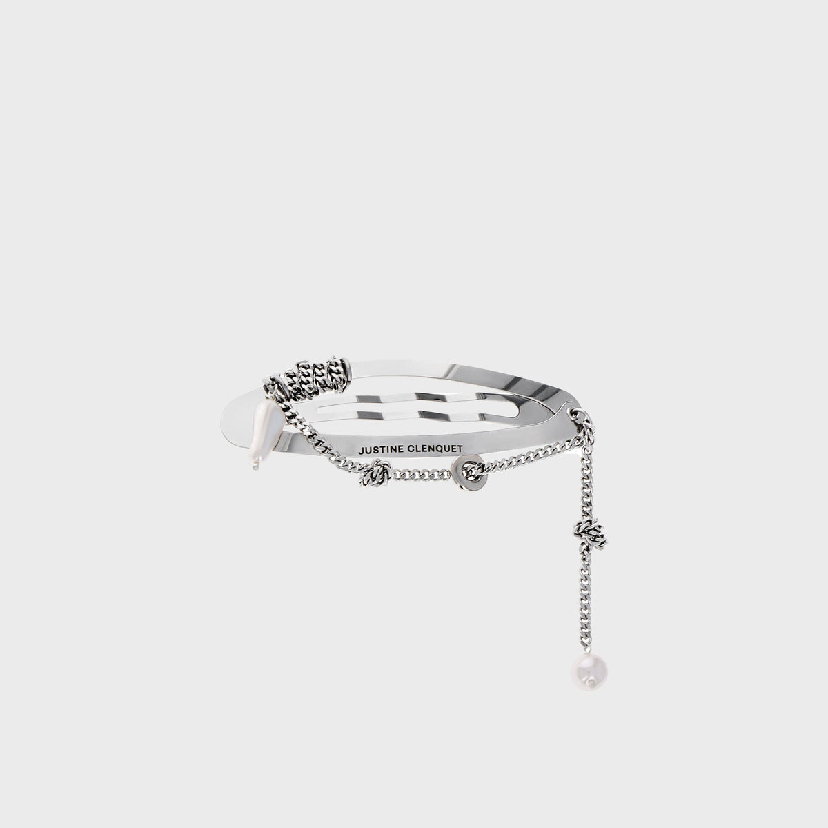 Justine Clenquet Liam Hair Clip - Palladium | Kith Palladium