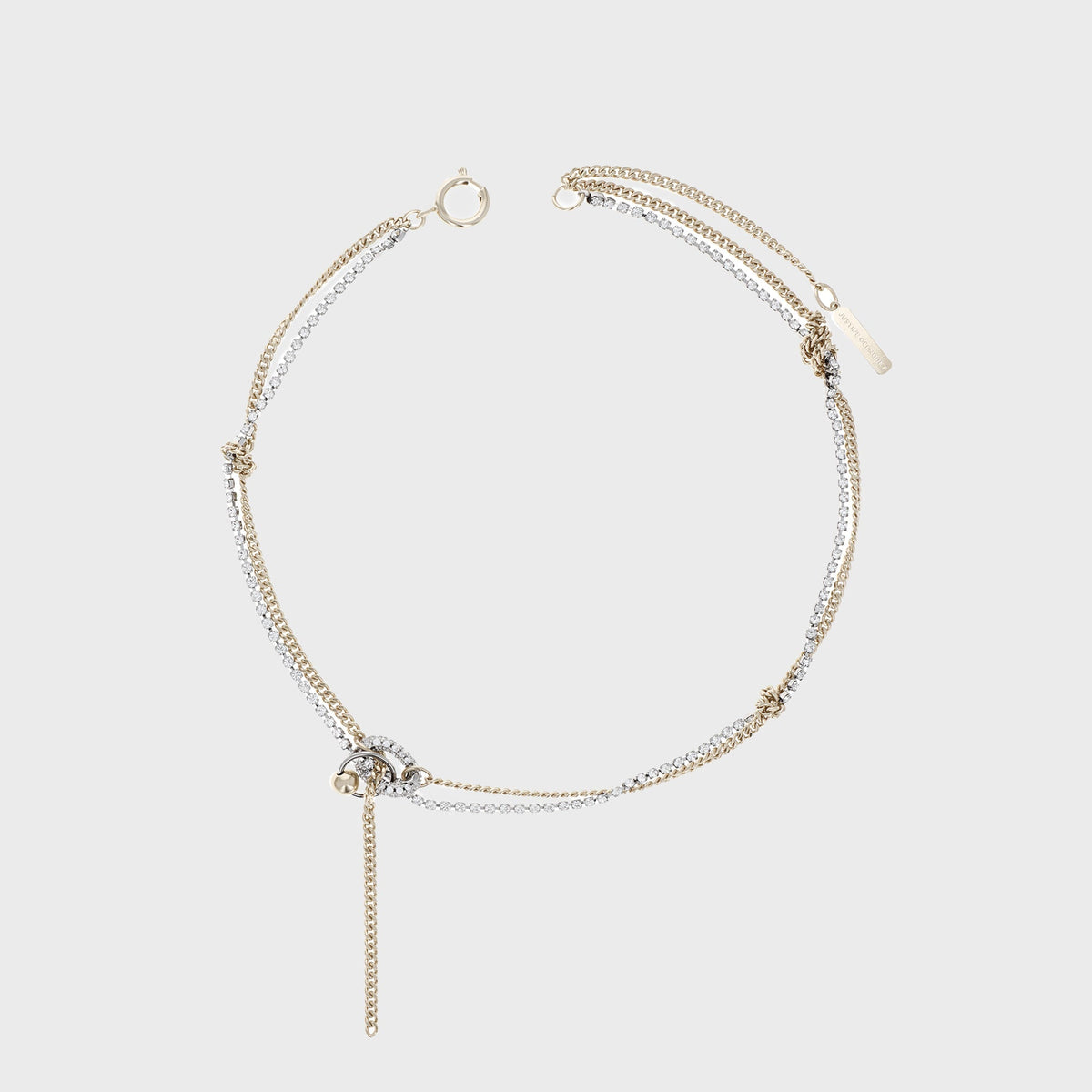 Justine Clenquet Amber Necklace - Gold / Palladium | Kith Gold / Palladium