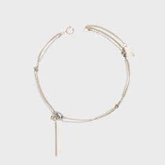 Justine Clenquet Amber Necklace - Gold / Palladium | Kith Gold / Palladium