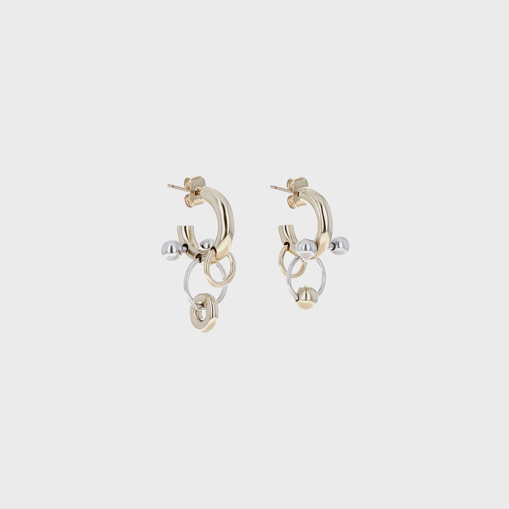 Justine Clenquet Faith Earring - Gold / Palladium | Kith Gold / Palladium