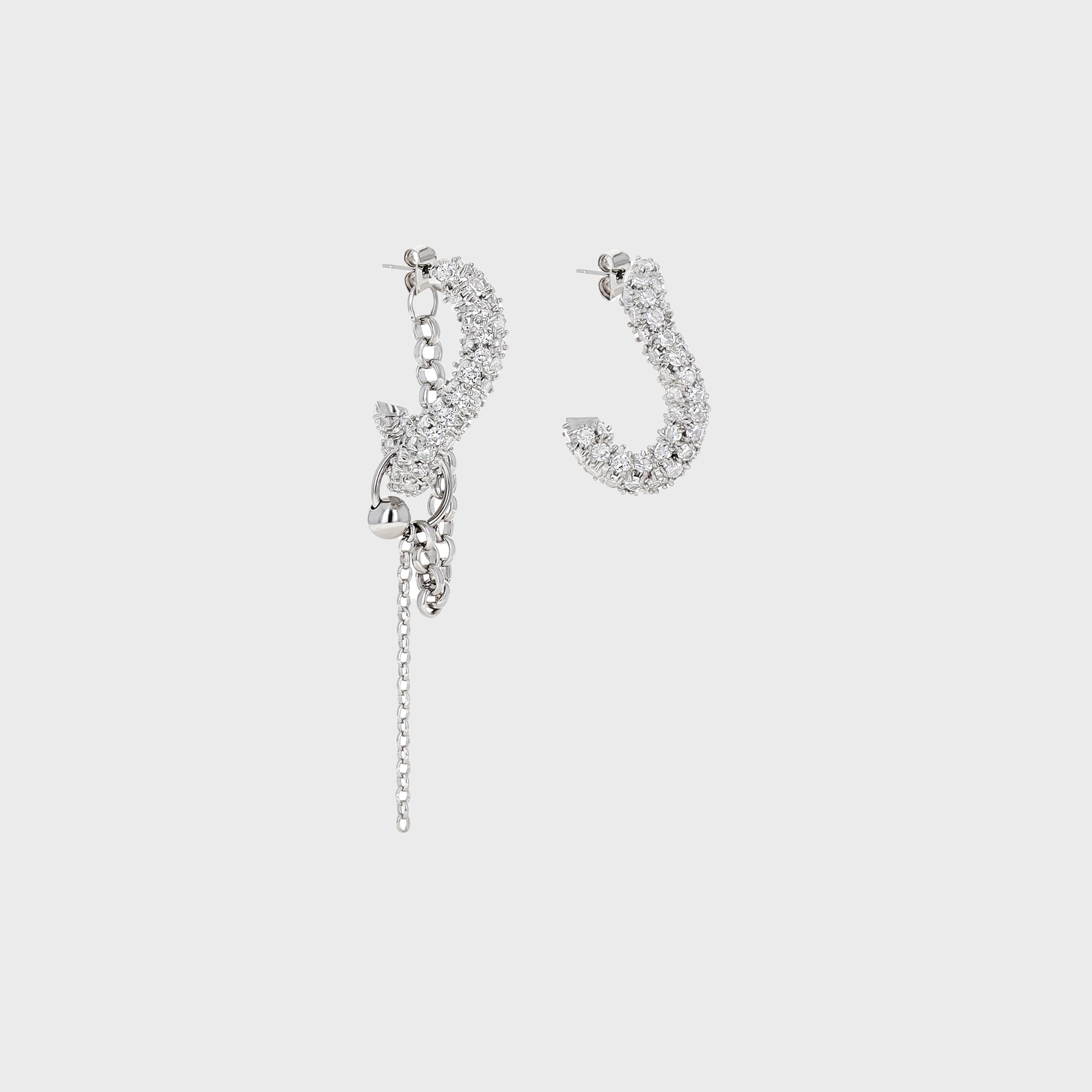 Justine Clenquet Lotta Earring - Palladium | Kith Palladium