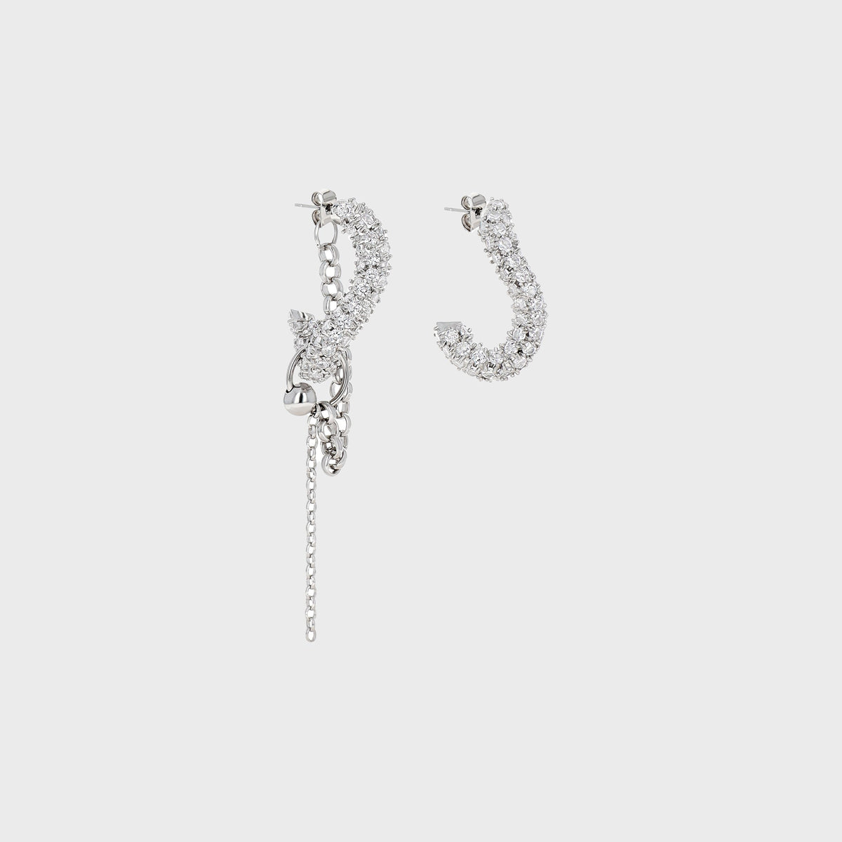 Justine Clenquet Lotta Earring - Palladium | Kith Palladium