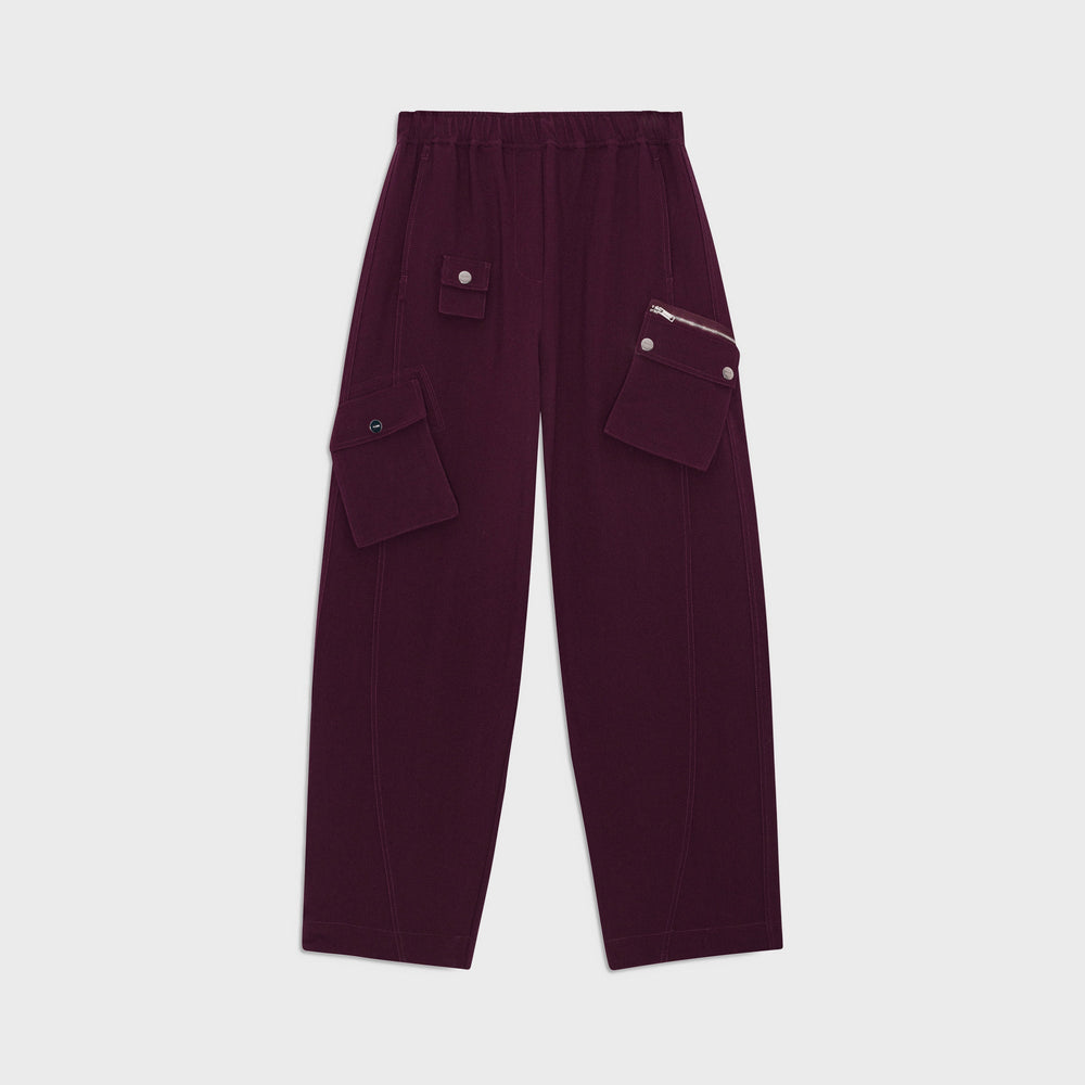 Ganni Future Twill Suiting Elasticated Pants - Port Royal | Kith Port Royal