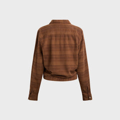 R13 Wrap Around Shirt - Plaid Brown | Kith Plaid Brown