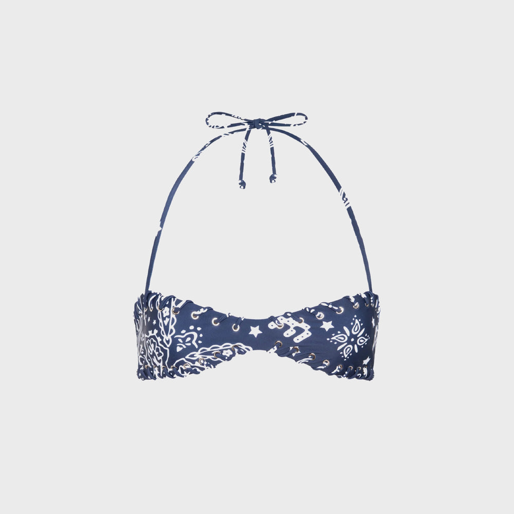 Miaou Rio Bikini Top - Bandana Navy | Kith Bandana Navy