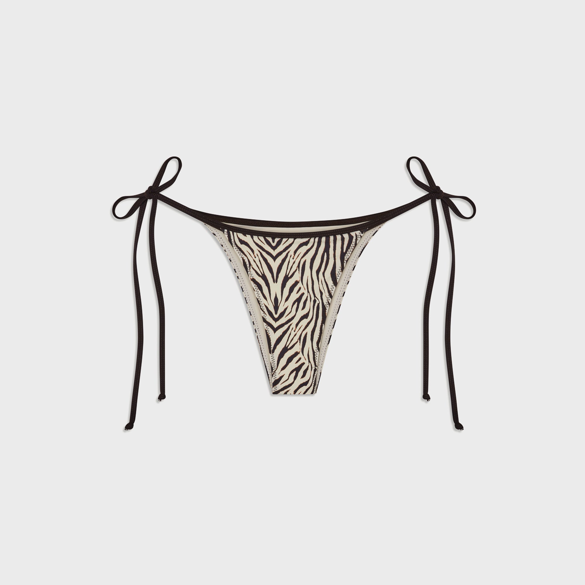 Frankies Bikinis Mackenzie Bottom - Zebra Print | Kith Zebra Print
