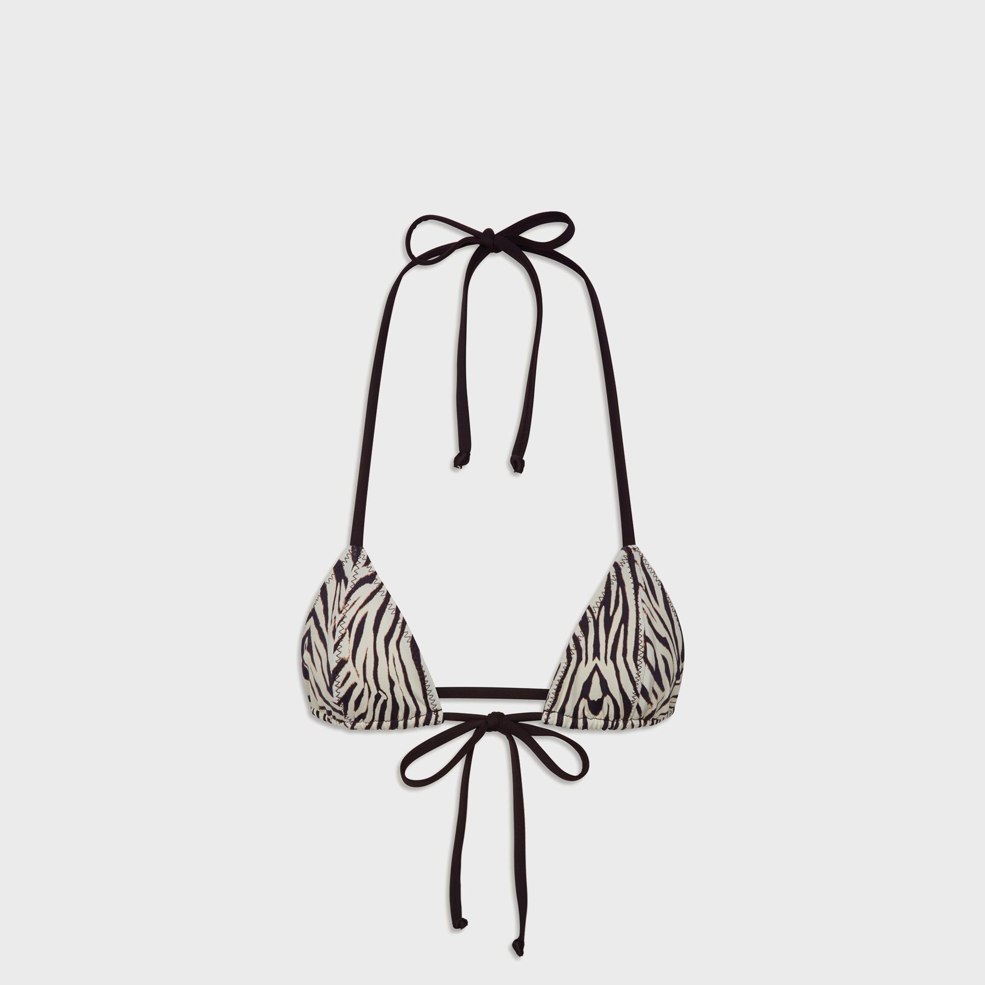 Frankies Bikinis Coastal Top - Zebra Print | Kith Zebra Print