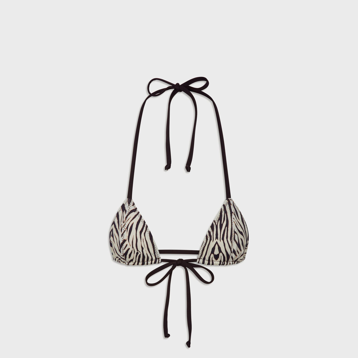Frankies Bikinis Coastal Top - Zebra Print | Kith Zebra Print