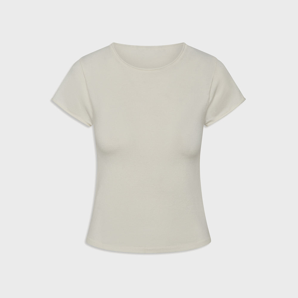 Frankies Bikinis Baylee Cloud Knit Tee - Soft Vanilla | Kith Soft Vanilla