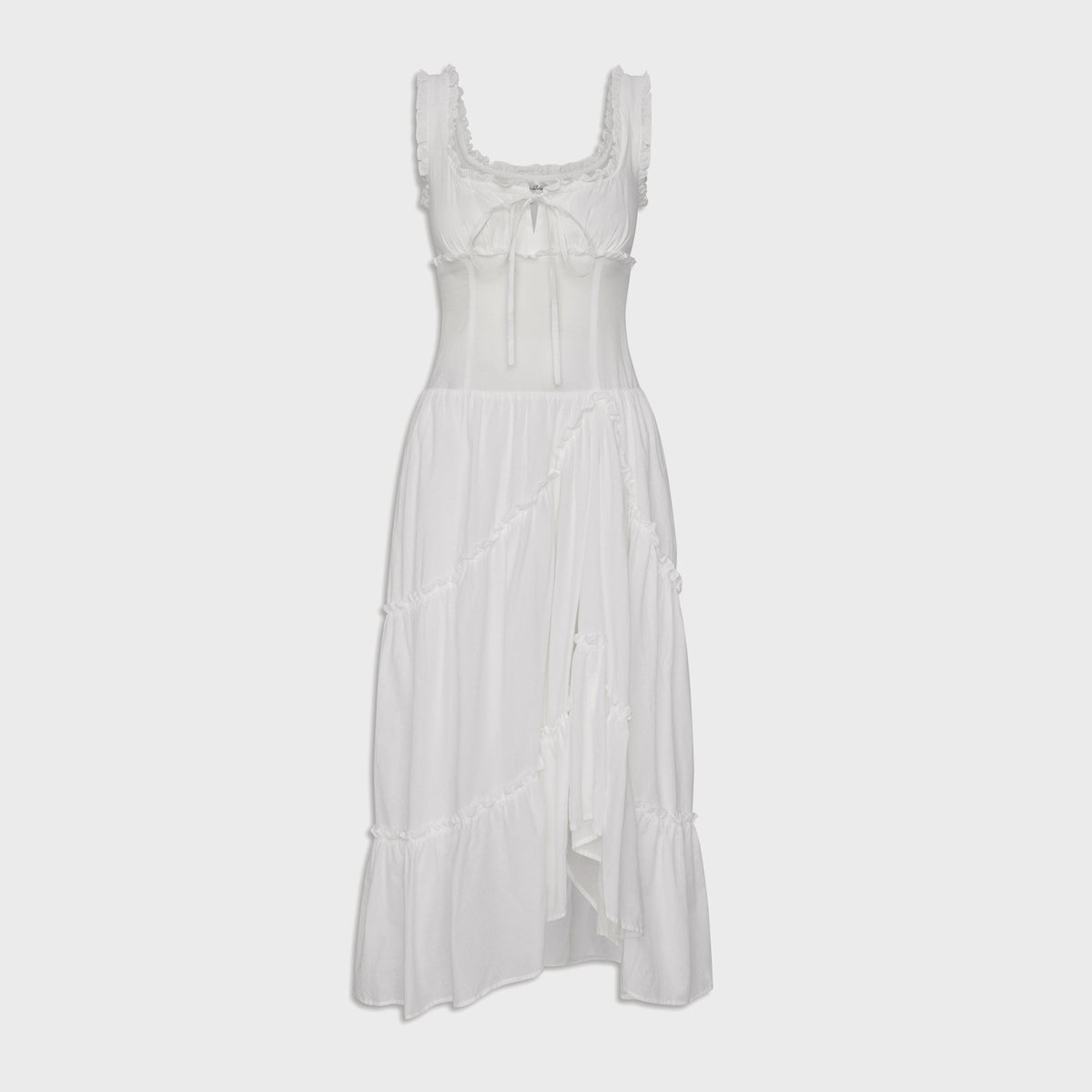 Frankies Bikinis Keepsake Gauze Maxi Dress - Daisy White | Kith Daisy White