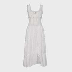 Frankies Bikinis Keepsake Gauze Maxi Dress - Daisy White | Kith Daisy White