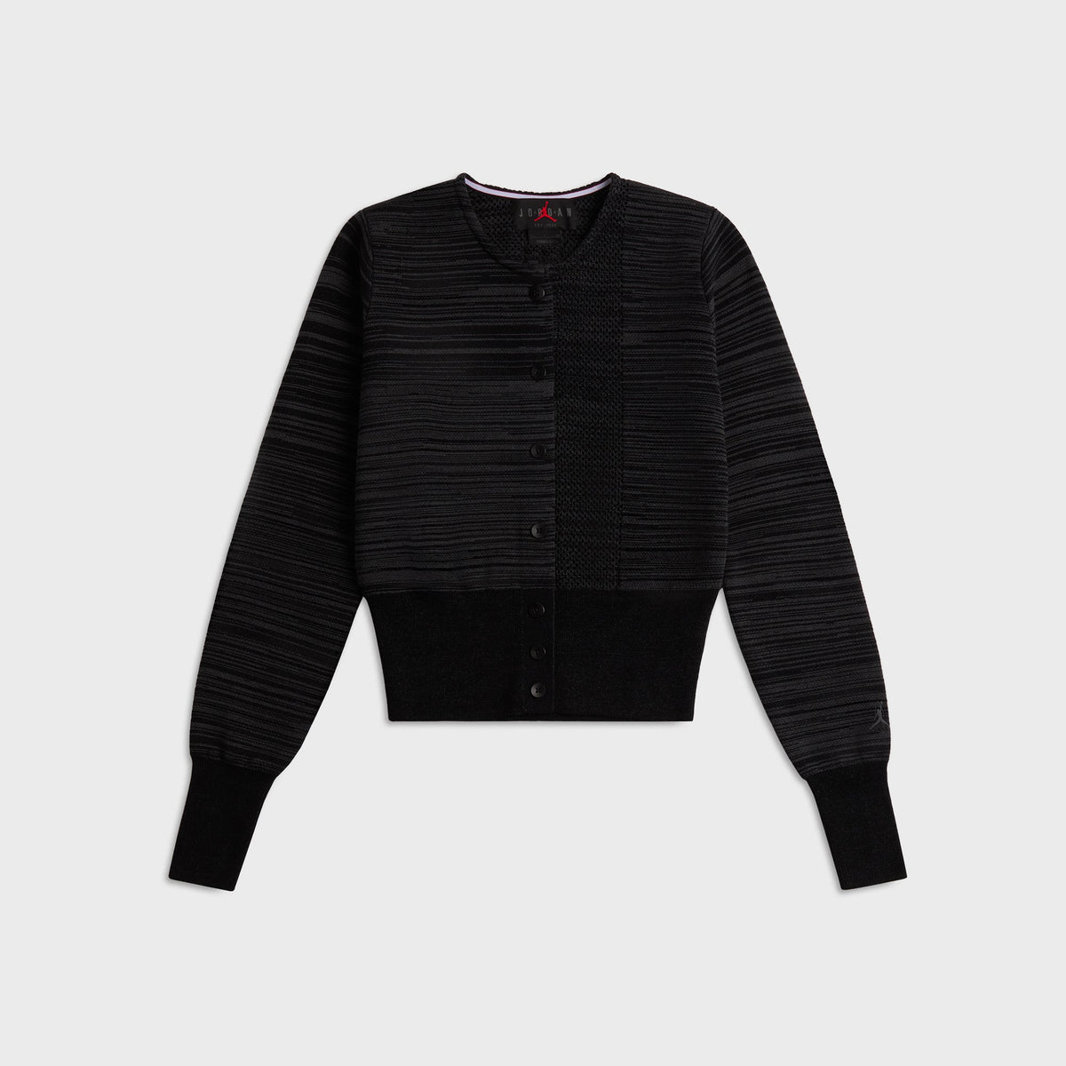 Jordan x Téla Knit Cardigan - Dark Smoke Grey / Black | Kith Dark Smoke Grey / Black