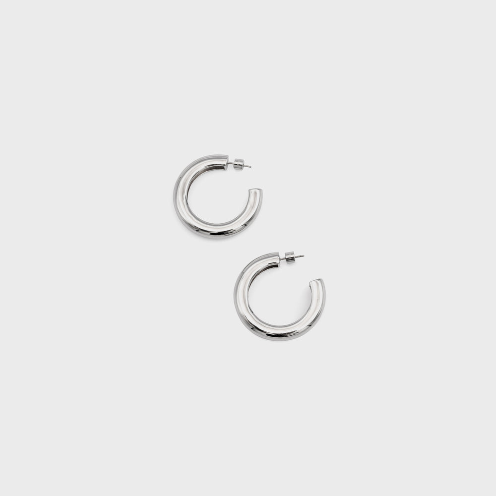 Black Suede Studio Classic Hoop - Silver / Gold | Kith Silver / Gold