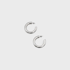 Black Suede Studio Classic Hoop - Silver / Gold | Kith Silver / Gold