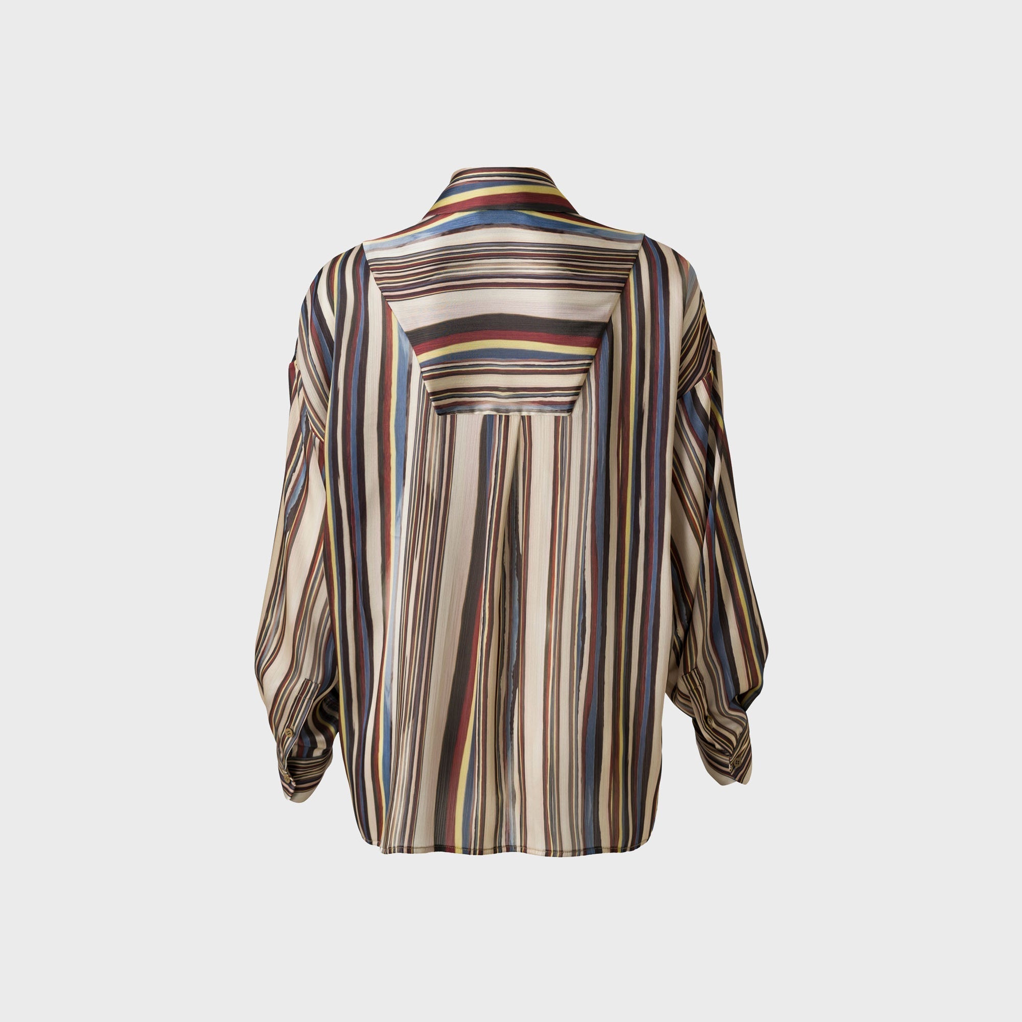 Siedres Oversized Satin Shirt with Front Pockets - Multi | Kith Multi