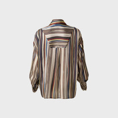 Siedres Oversized Satin Shirt with Front Pockets - Multi | Kith Multi