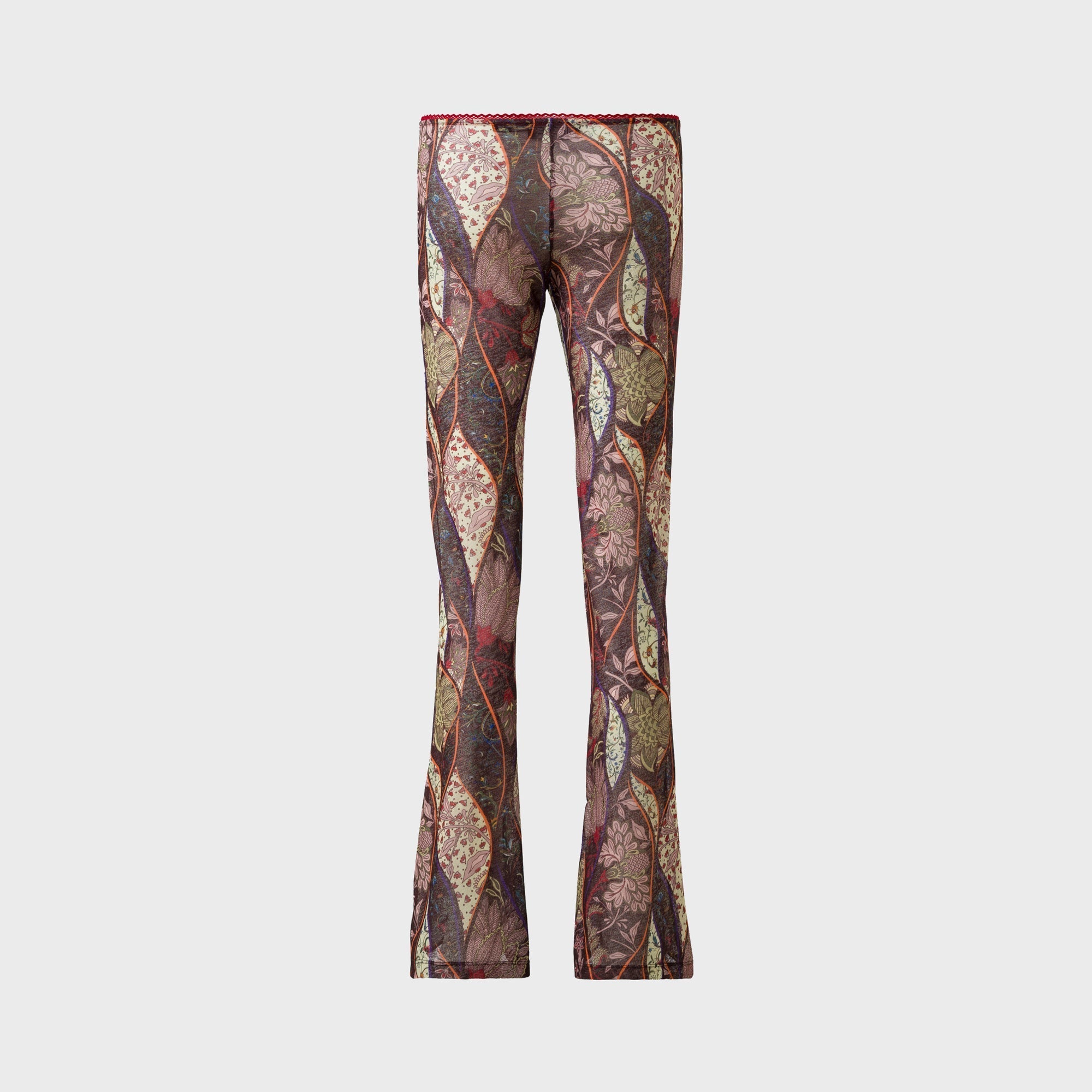 Siedres Printed Mesh Semi-Sheer Flare Pants - Multi | Kith Multi